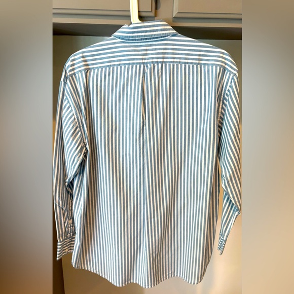Banana Republic L/S Oversized Blue/White Striped Shirt, Size Small, 100% Cotton - Picture 8 of 8
